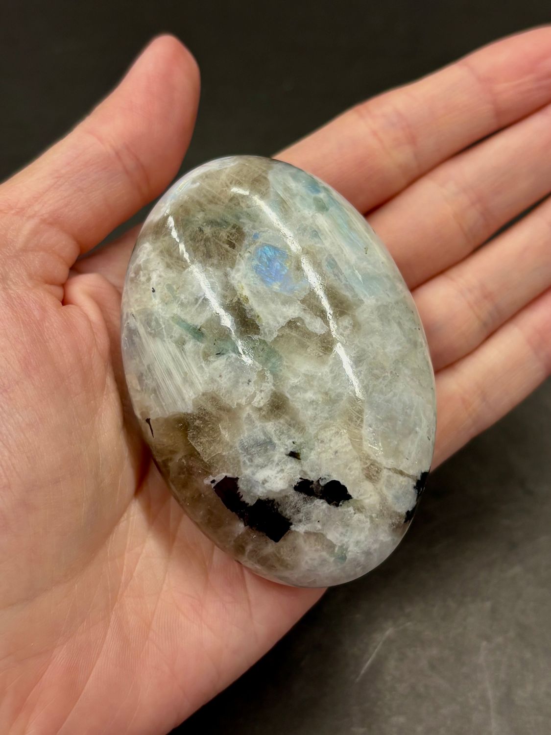 Rainbow Moonstone Palmstone