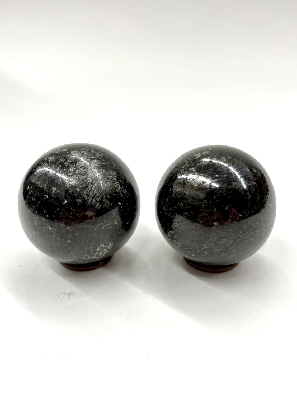 Nuummite Spheres 1.5"