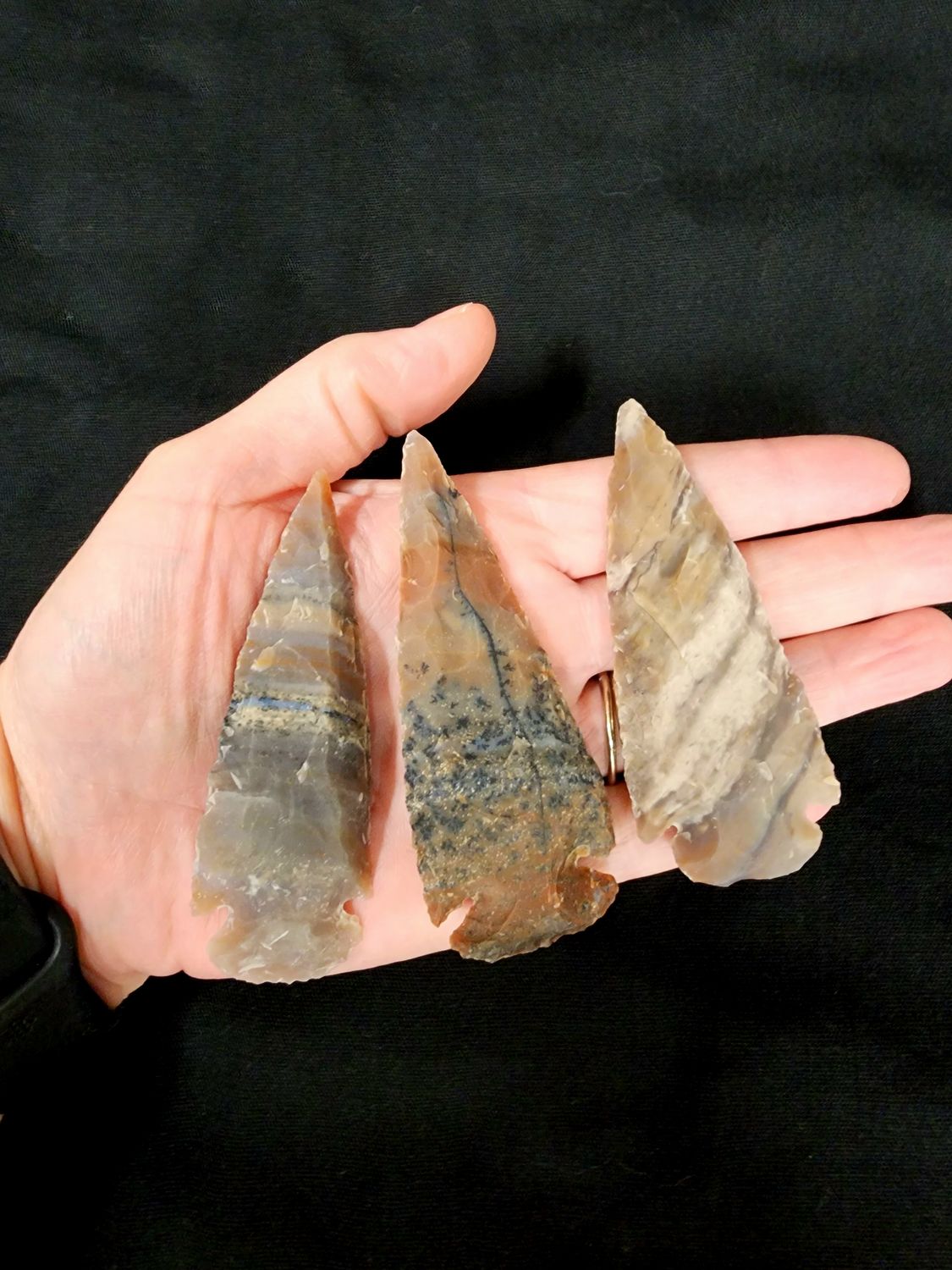 Polychrome Jasper Spearhead / Arrowhead 3.25 - 3.75"