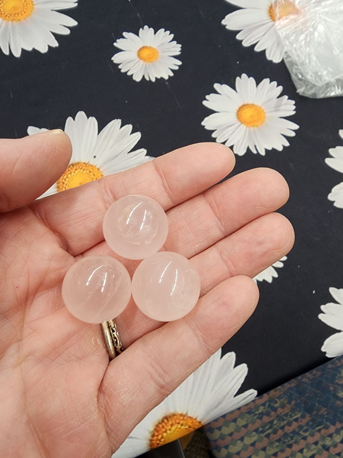 Rose Quartz Mini Spheres 1"