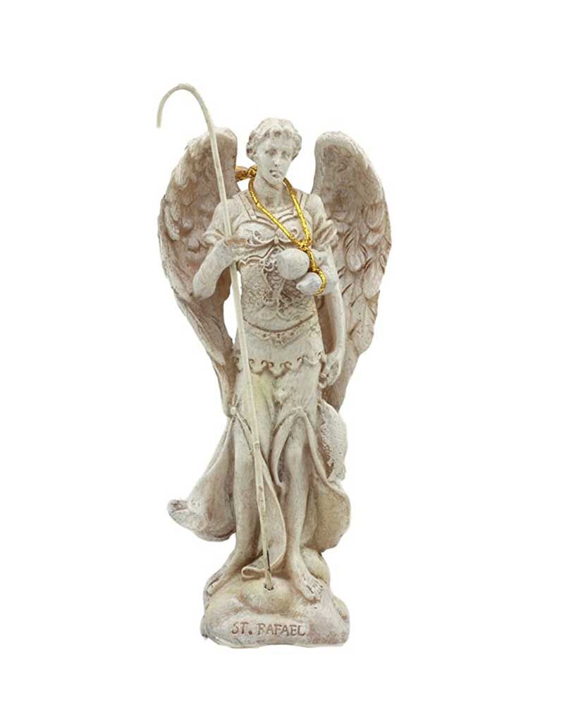 Archangel Raphael Statue 5" - Ivory