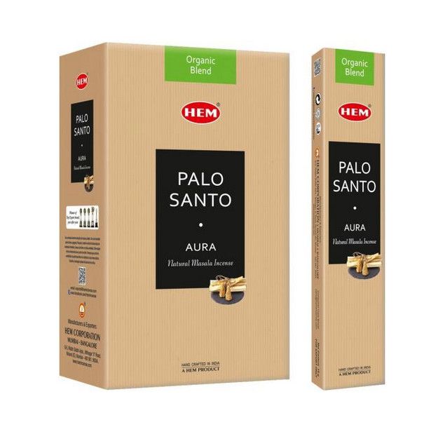 Hem Organic Palo Santo Aura Masala Incense Sticks