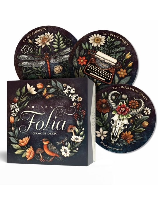 Arcana Folia Oracle Deck (round cards) by Nora Paskaleva