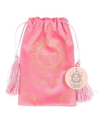 Soft Velvet Drawstring Tarot Bag: The Sun