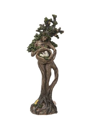Tree Ent Hugging Birds Statue 12"