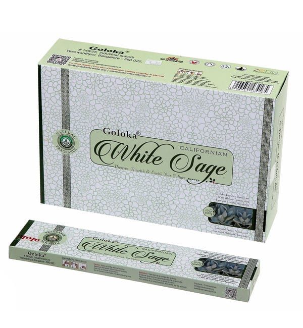 Goloka Californian White Sage Incense Sticks 15g
