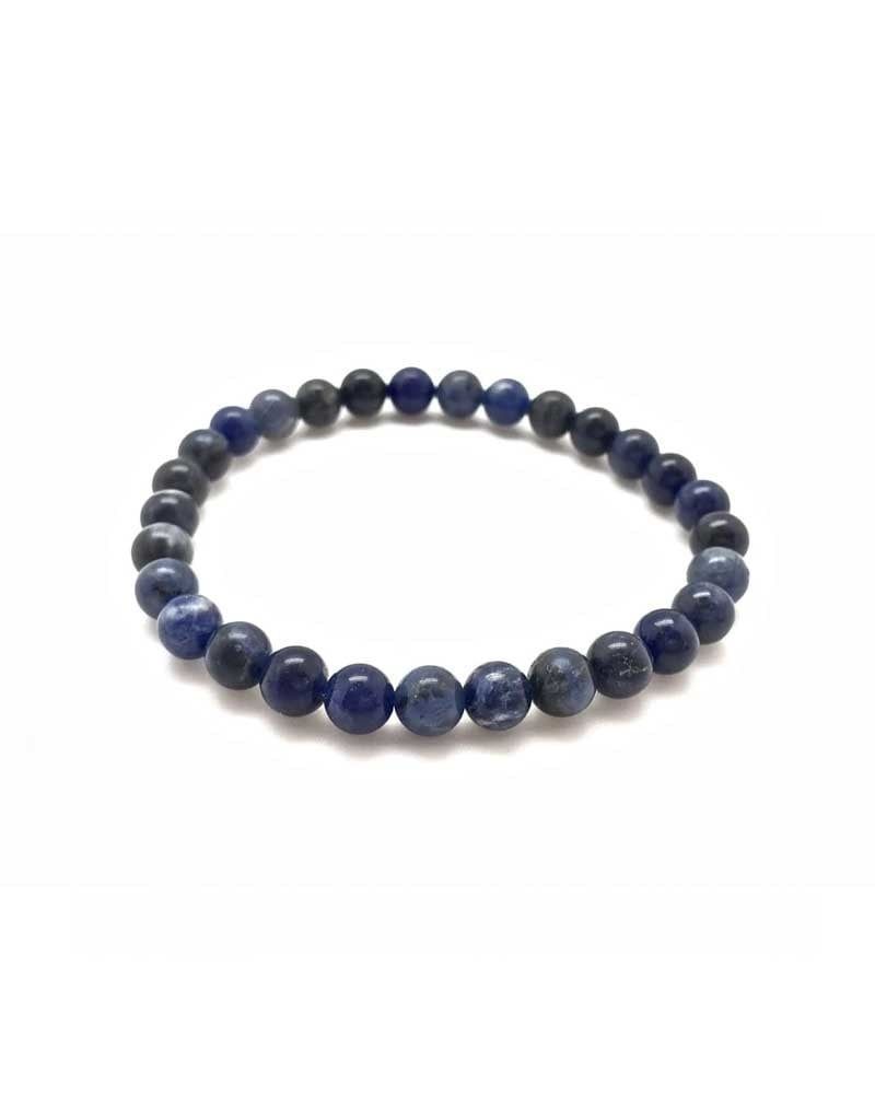 Large Sodalite Bracelet 8MM - 8-8.5"