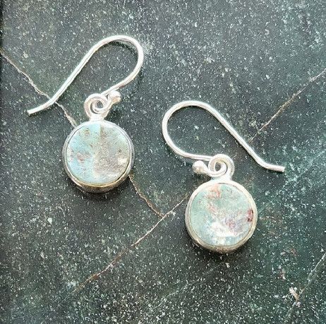 Larimar Sterling Silver Dangle Earrings