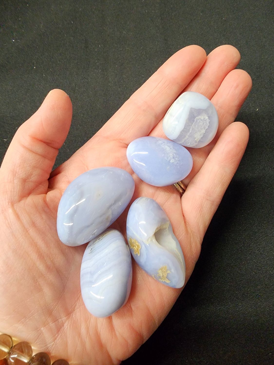 Blue Lace Agate Tumbled Large
