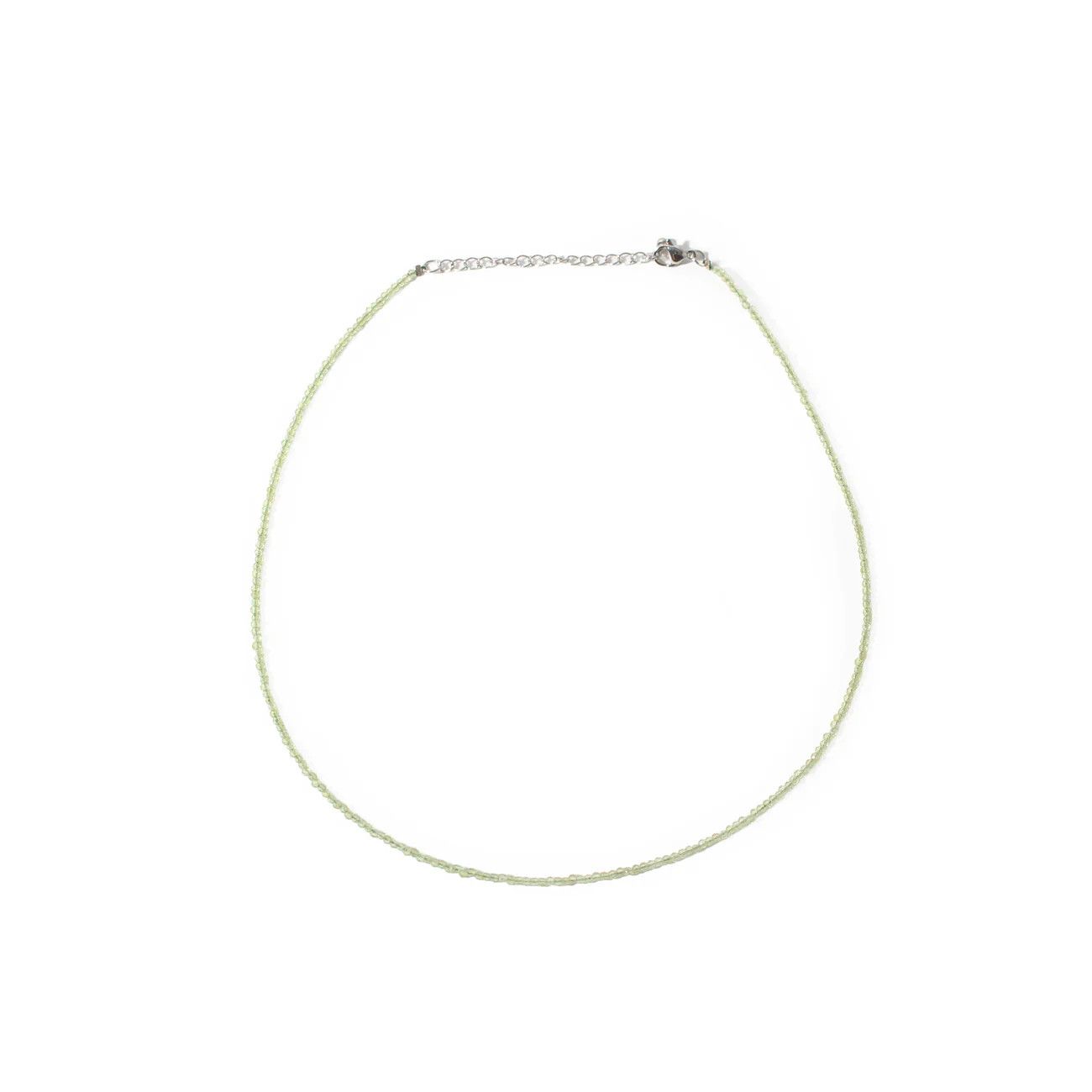 Peridot 2-3mm Necklace w Clasp