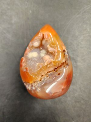 Carnelian Druzy Egg
