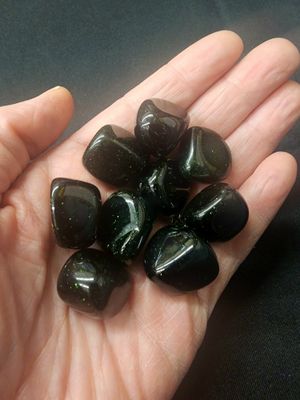 Green Goldstone Tumbled