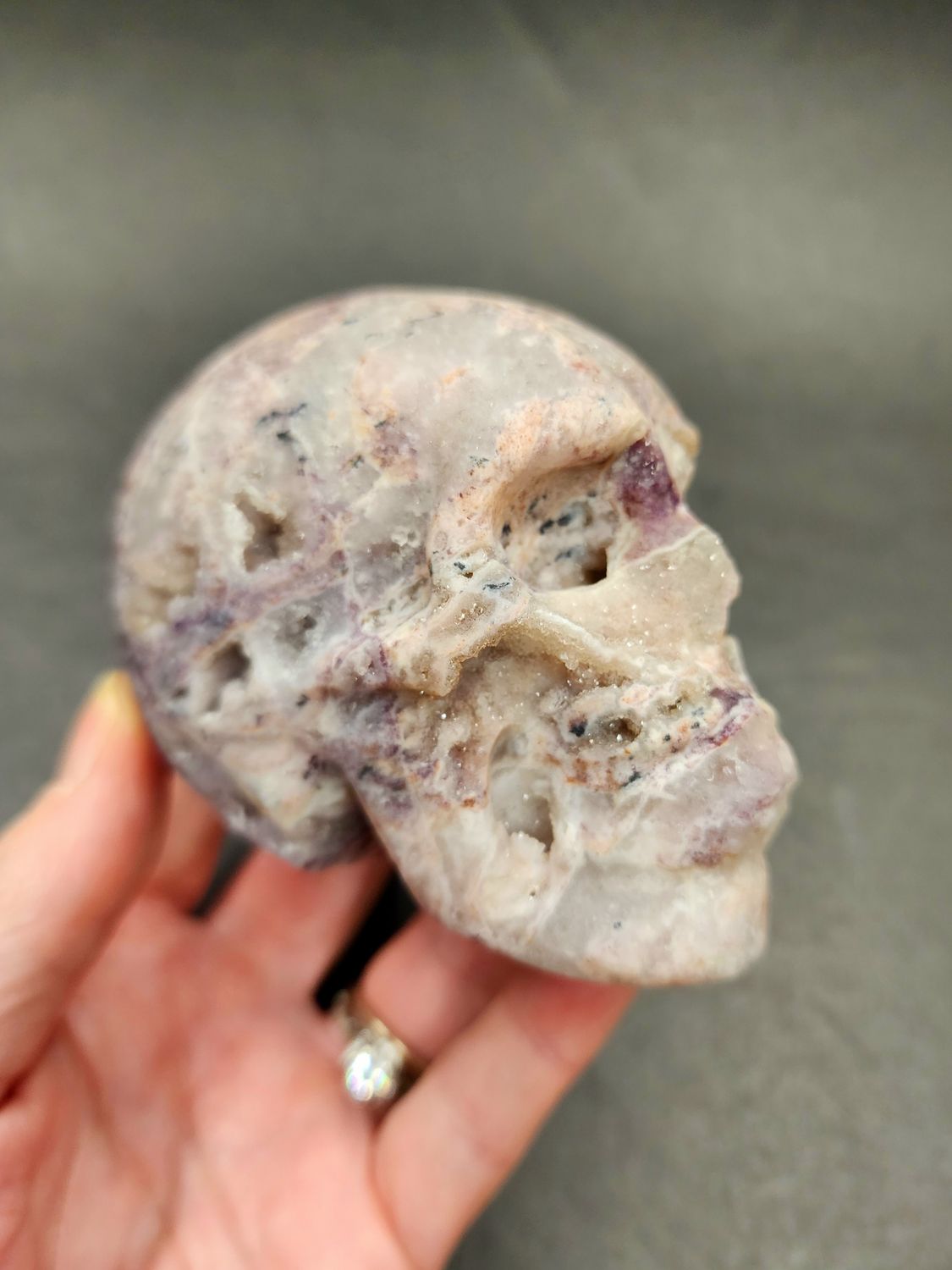 Sphalerite with Fluorite Crystal Skull