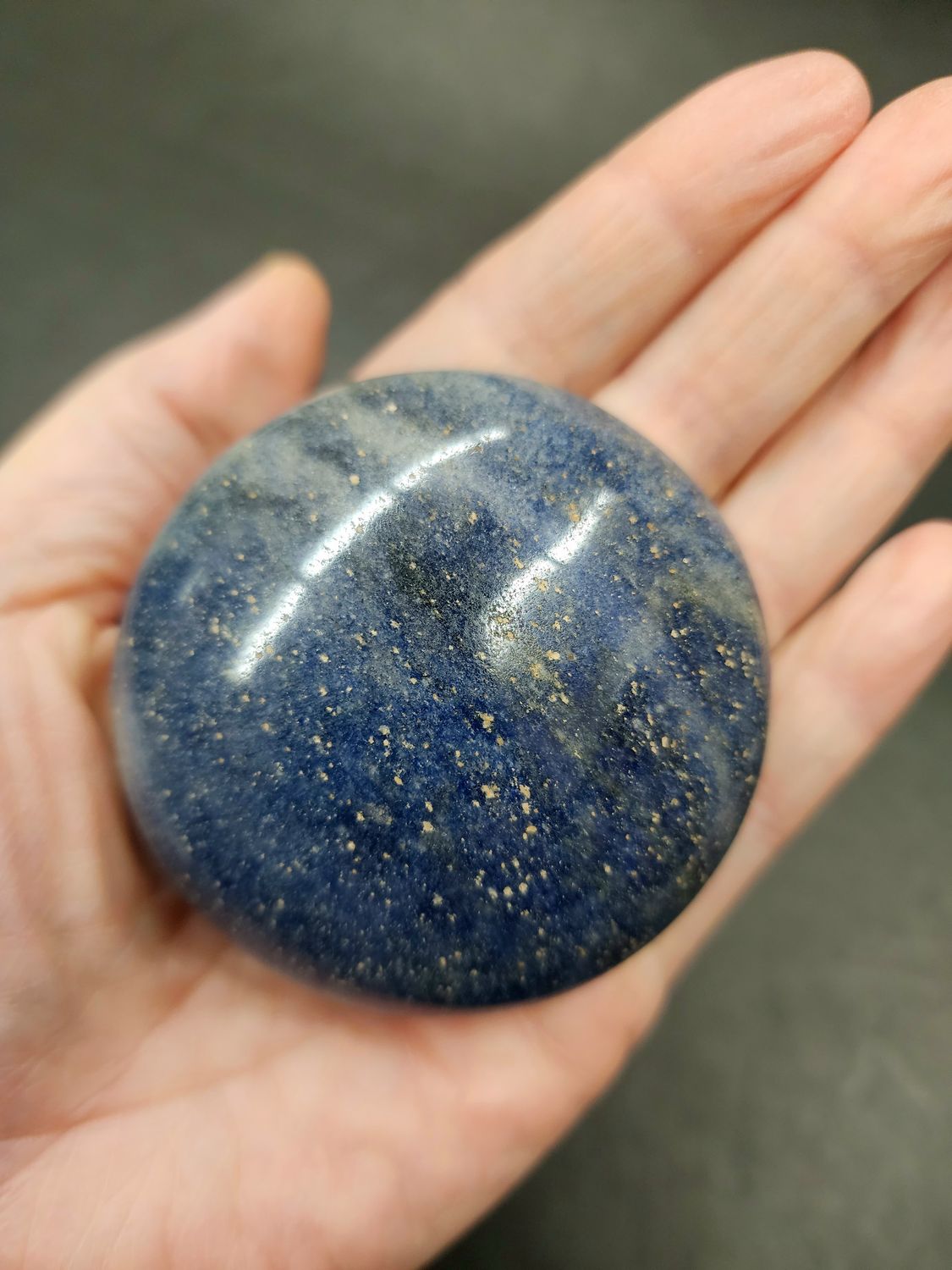 Blue Aventurine Palm Stone - XLarge