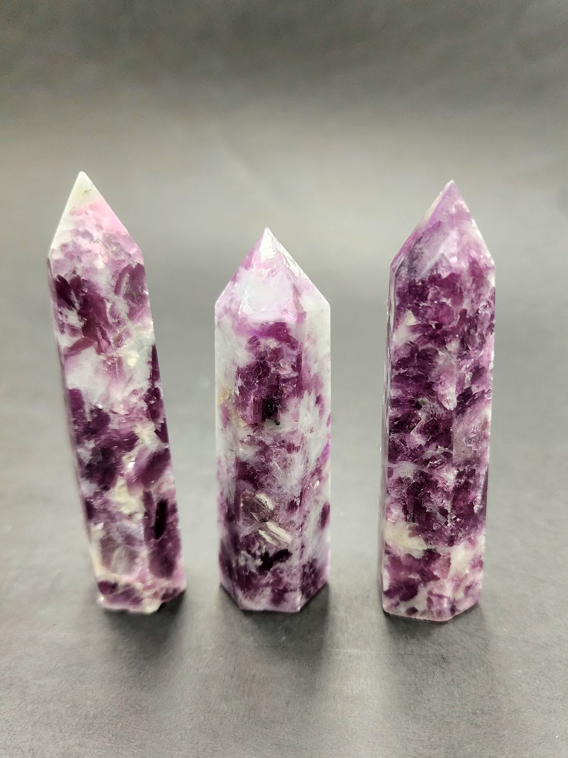 Lepidolite Small Towers / Points 2.8" - 3.2"
