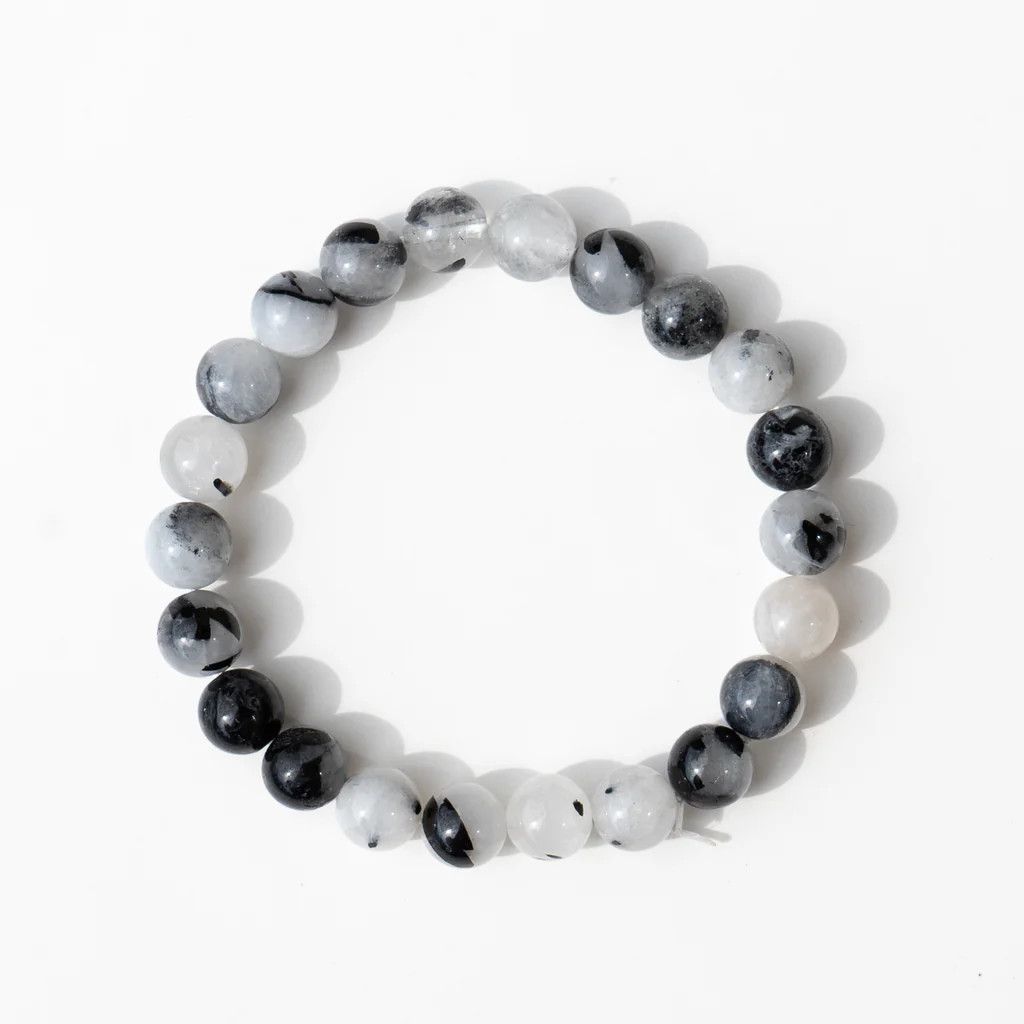 Tourmalinated Quartz Bracelet 8MM
