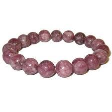Large Lepidolite Bracelet 8MM - 8-8.5"