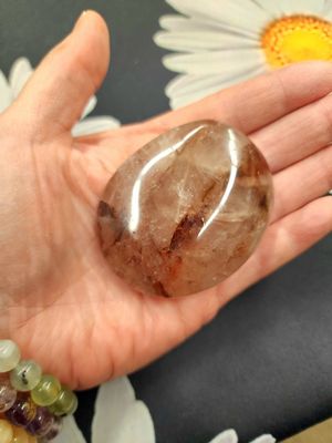 Fire Quartz / Hematoid Quartz / Amphibole Palmstone A