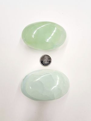 Pistachio (Green) Calcite Palmstones