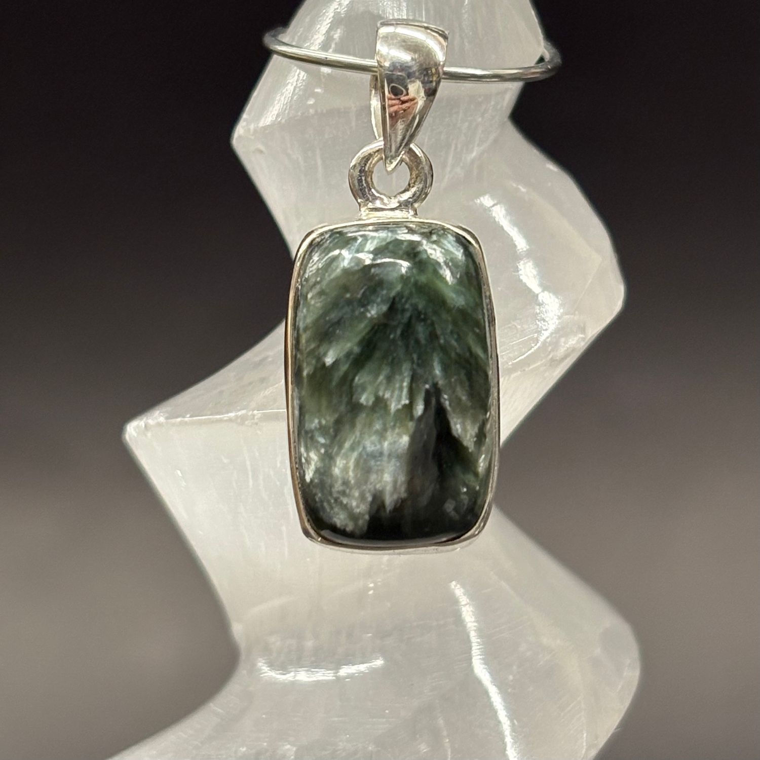 Seraphinite Pendant Sterling Silver