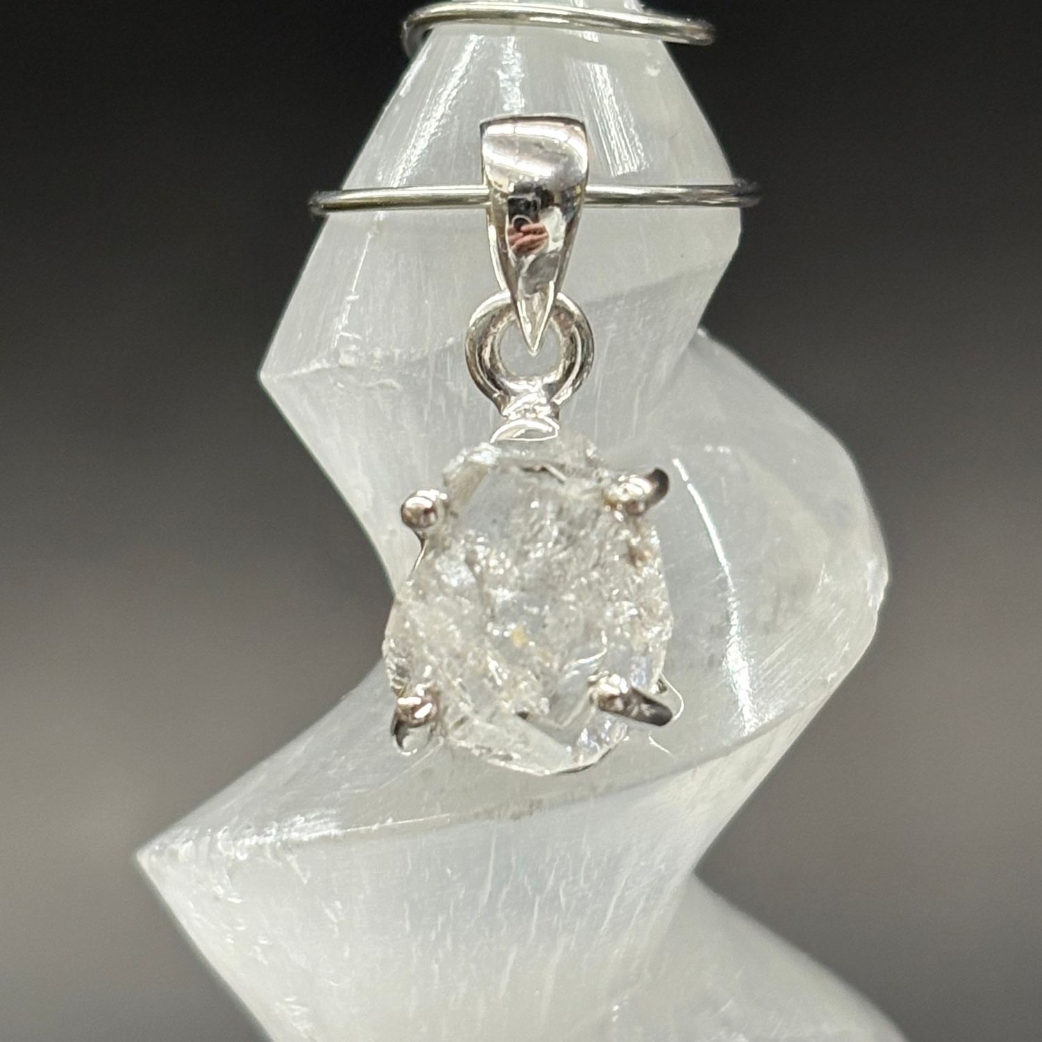 Herkimer Diamond Pendant C Sterling Silver