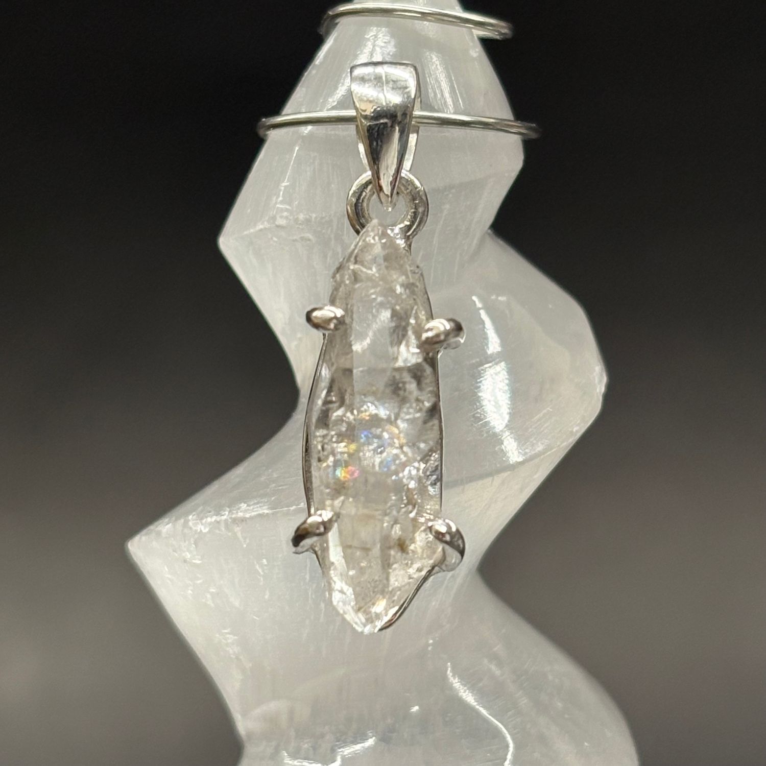Herkimer Diamond Pendant E Sterling Silver