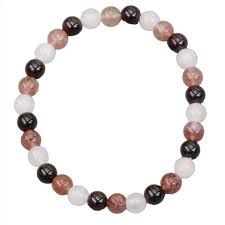 Rose Quartz Strawberry Quartz &amp; Garnet 6MM Bracelet
