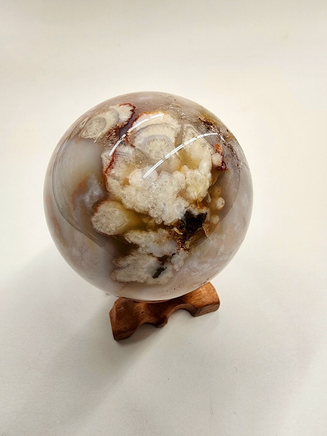 Flower Agate Sphere 2.25"