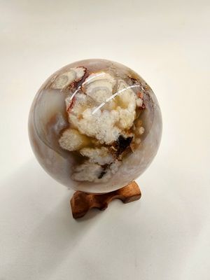 Flower Agate Sphere 2.25"