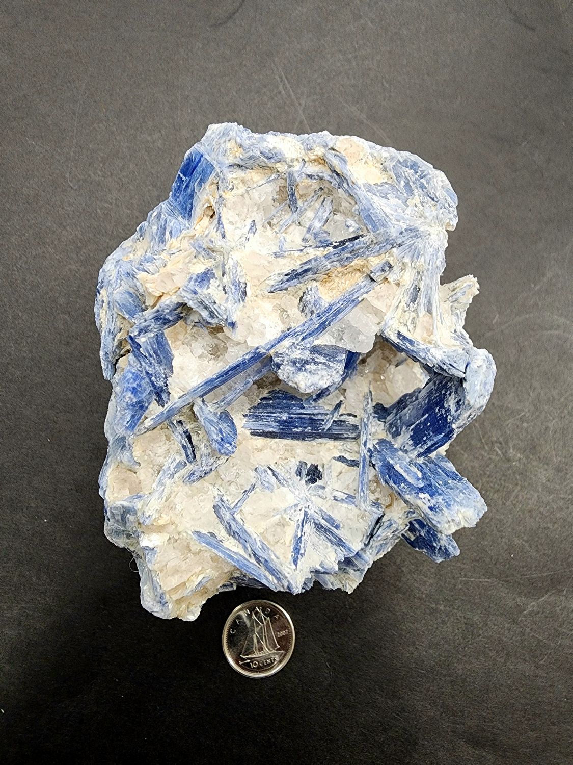 Blue Kyanite Raw with Quartz
