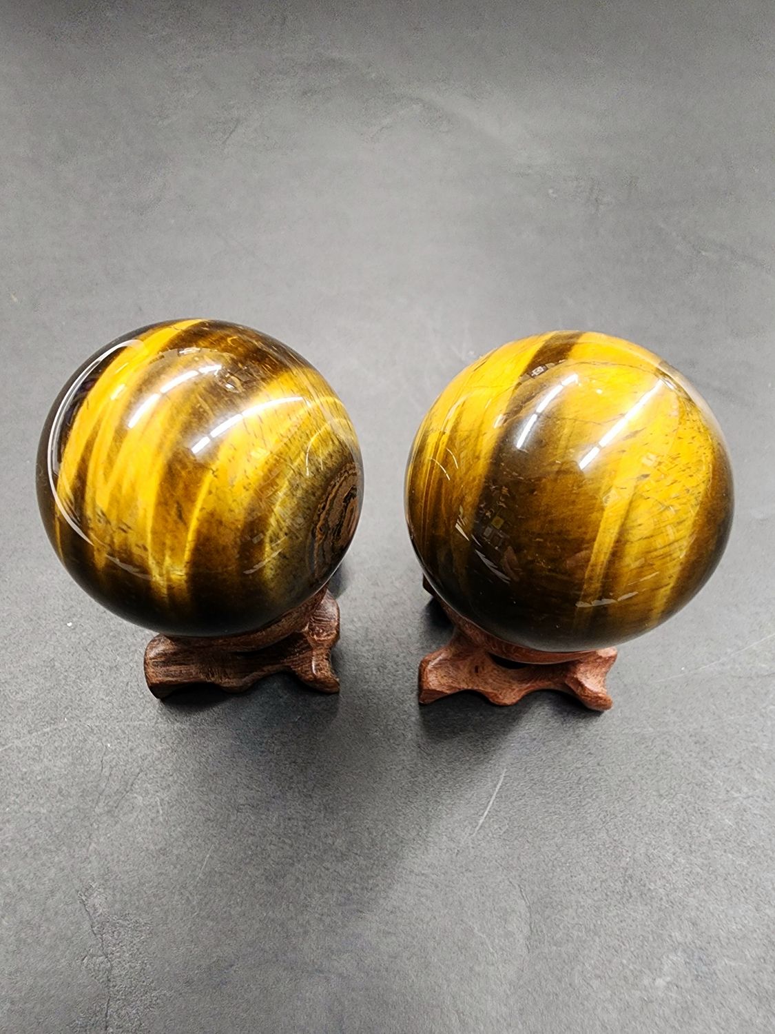 Golden Tiger's Eye Spheres