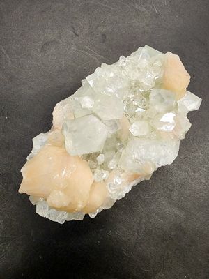 Apophyllite with Stilbite Cluster