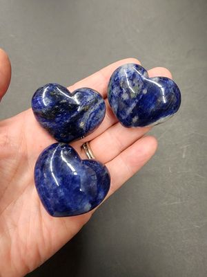 Sodalite Puffy Heart