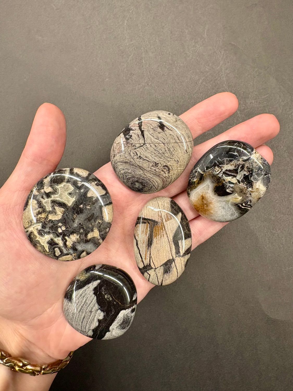 Silver Leaf Jasper Earth Stone