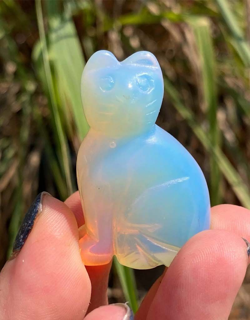 Opalite Cat  - 1.5"