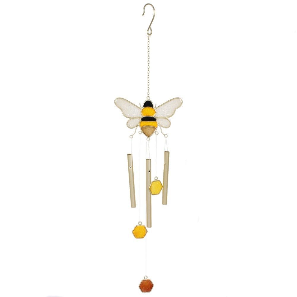 Bee and Honeycomb Windchime 19"