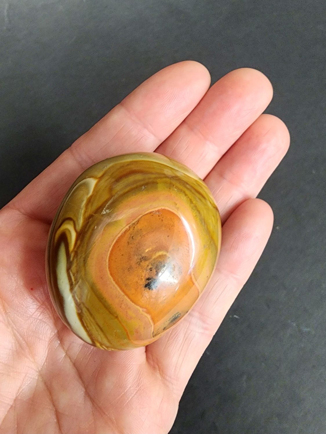 Polychrome Jasper Palm Stone