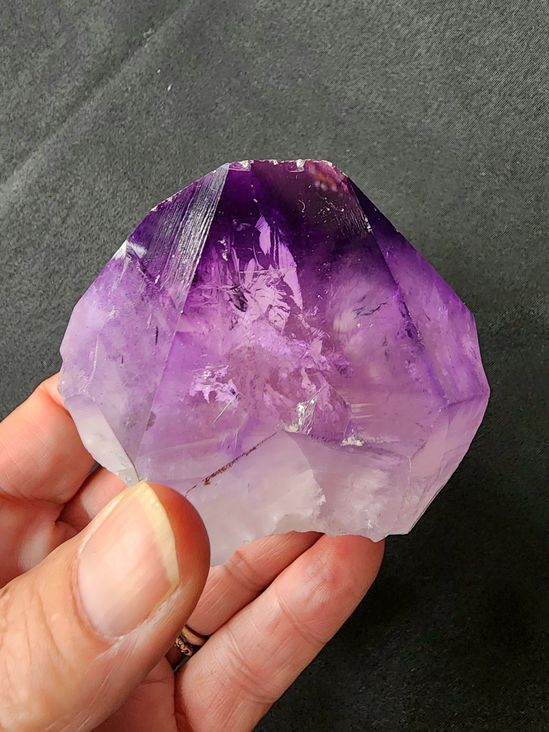 Amethyst Natural Points / Generators 2.25" tall 3" wide