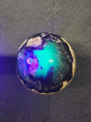 Volcano Agate Sphere (UV awesome!!) 2.6"