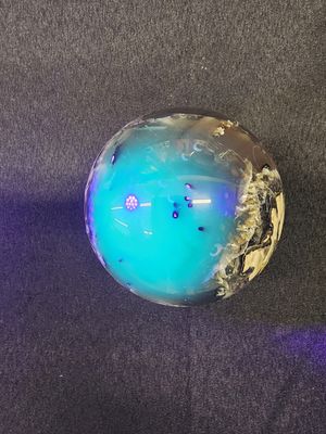 Volcano Agate Sphere (UV awesome!!) 3"