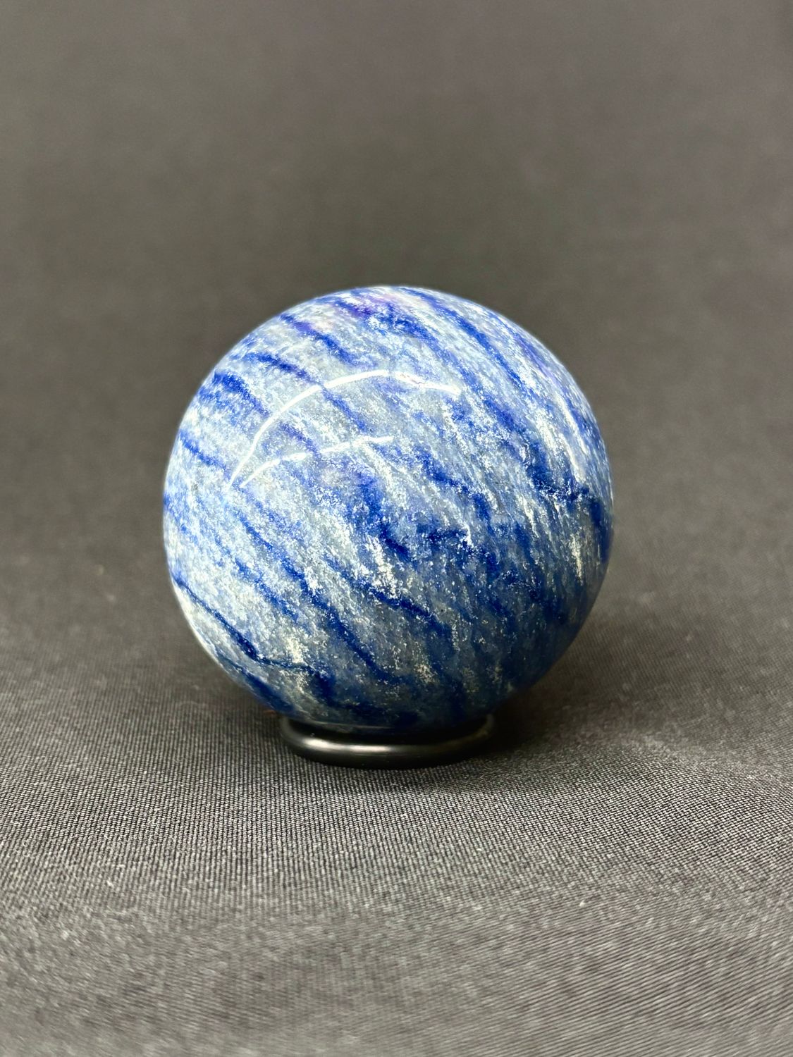 Blue Quartz Sphere 2.9"