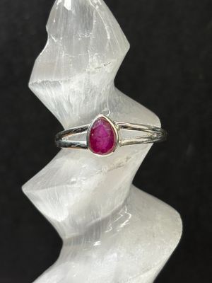 Ruby Ring - Size 10 Sterling Silver