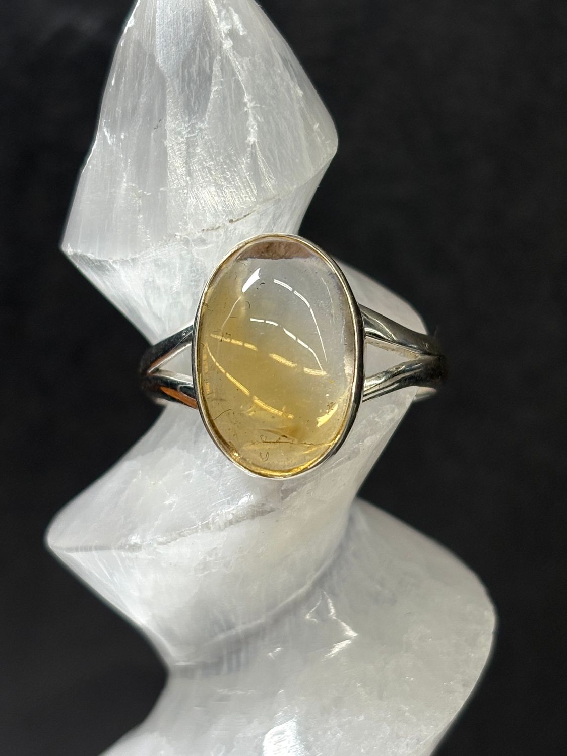 Citrine Ring A - Size 10 Sterling Silver