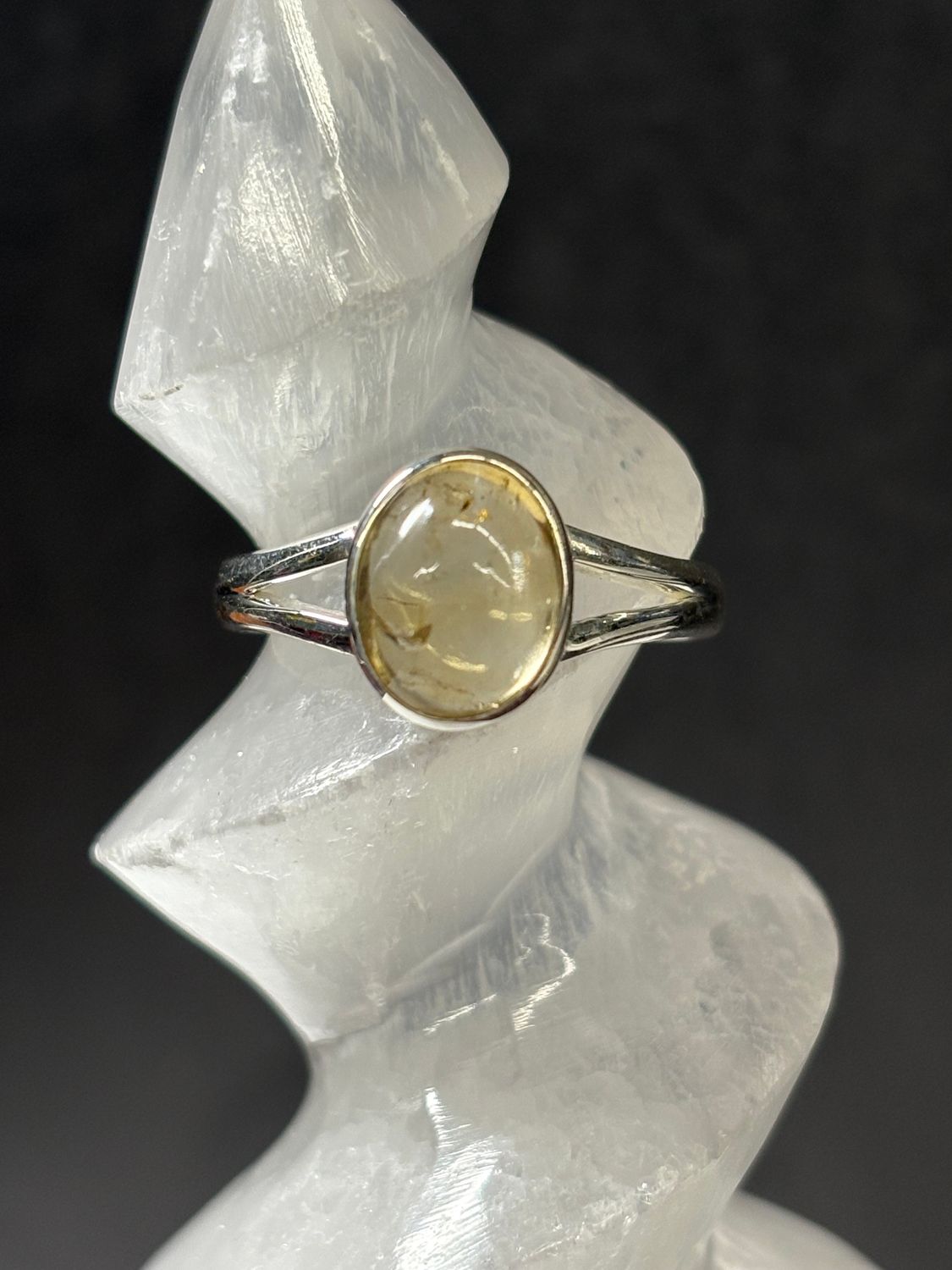 Citrine Ring A - Size 9 Sterling Silver