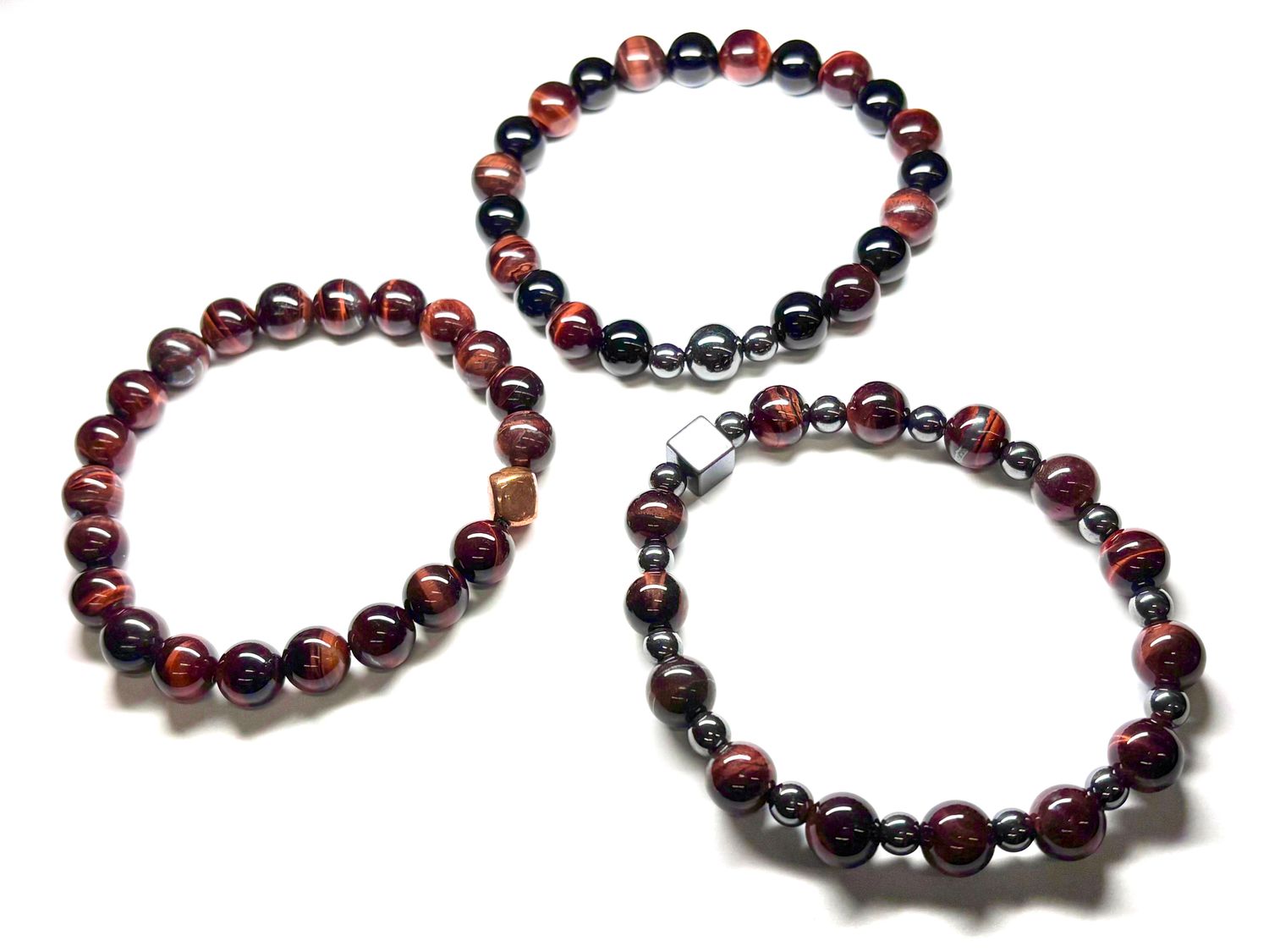 Red Tiger's Eye Bracelet 10mm - Assorted Styles