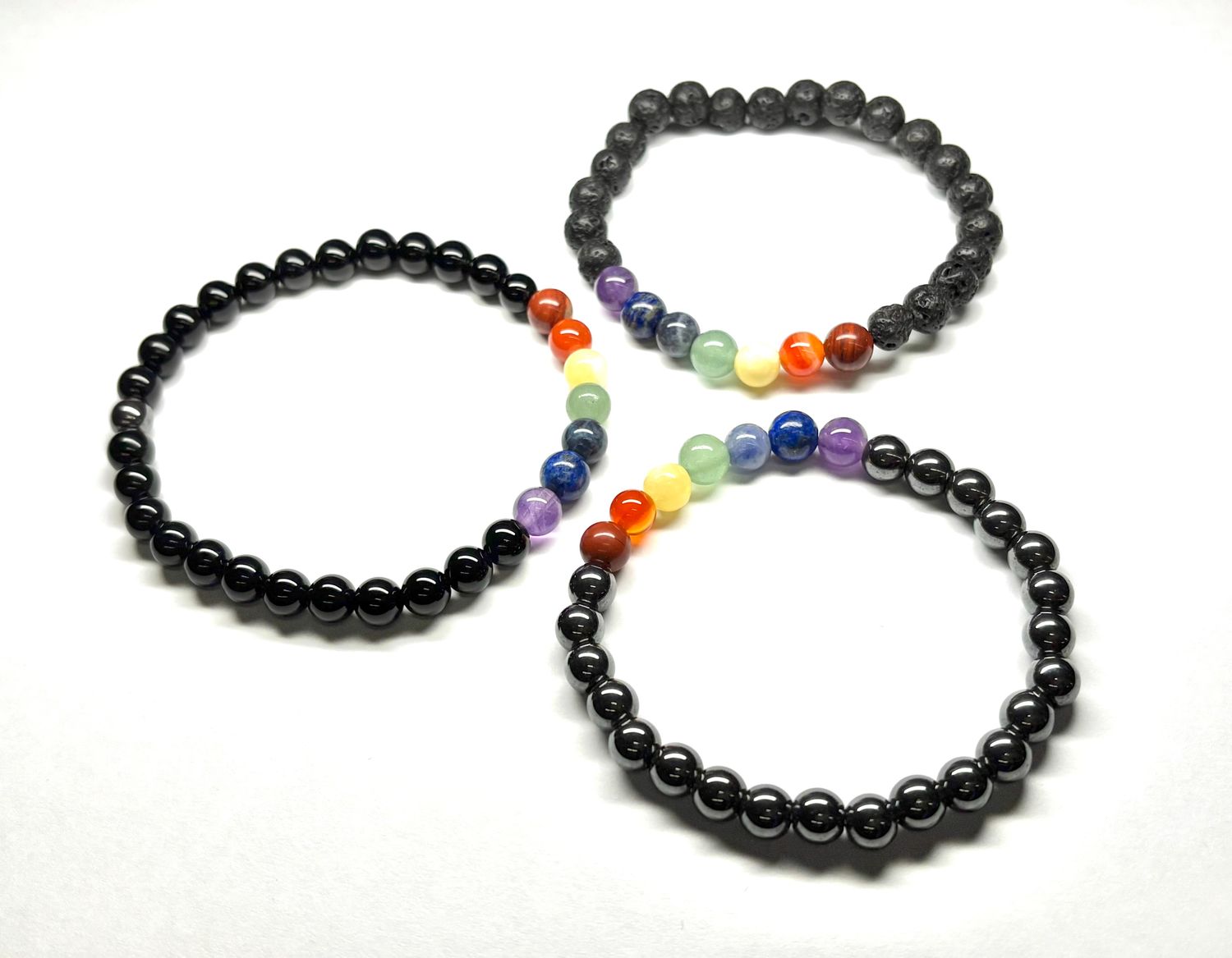 Chakra &amp; Grounding 6mm Bracelet - Assorted Styles
