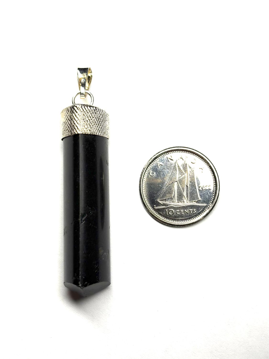 Black Tourmaline Point Pendants
