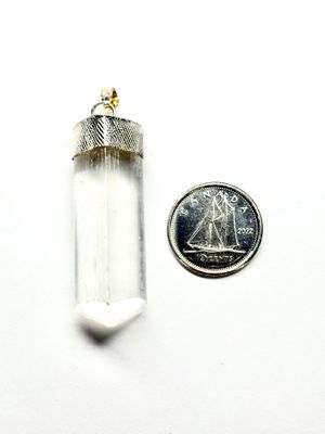 Selenite Polished Point Pendant