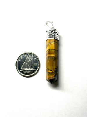 Tiger's Eye Point Pendant C
