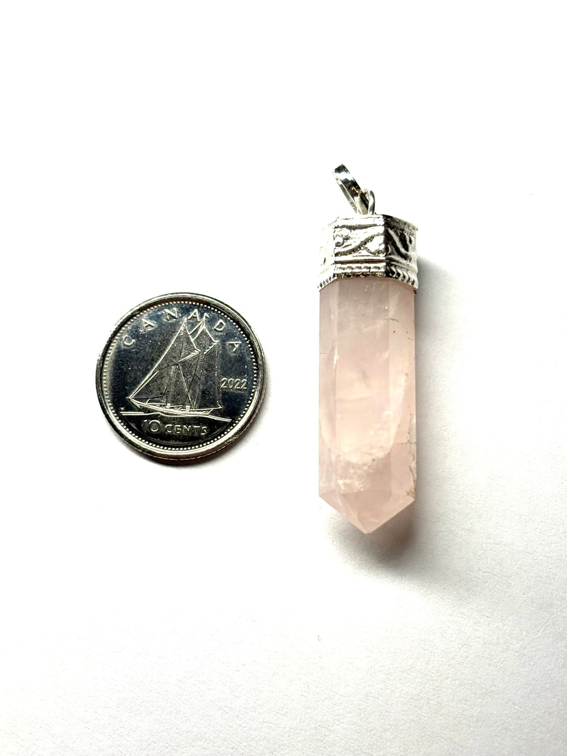 Rose Quartz Point Pendant